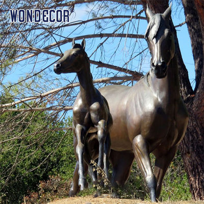 Life Size Lifelike Metal Animal Bronze English Thoroughbred Horse Statue