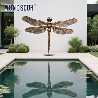 Insect Art Botanical Gardens Statue Bronze Dragonfly Sculpture