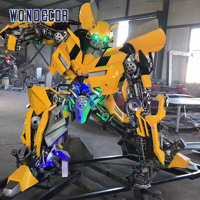 3m Tall Large Optimus Prime Stainless Steel Sculpture Outdoor Plaza Transformer Theme Commercial Decorative Statue