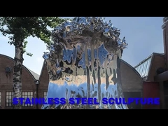 WONDERS Casting Steel Sculpture Metal Wave Sculpture 250cm